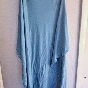 Unisex Blue Infinity Scarf - Warm & Decorative - 65" around